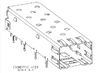 TE 2227302-1 Single Port 4GB/S Position SFP Cage Connector Press-Fit Through Hole No Light Pipe thumb image 2