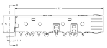 TE 2110957-2 SFP 1X6 CAGE Assembly 8 Gb/s Through Hole Press-Fit image 2