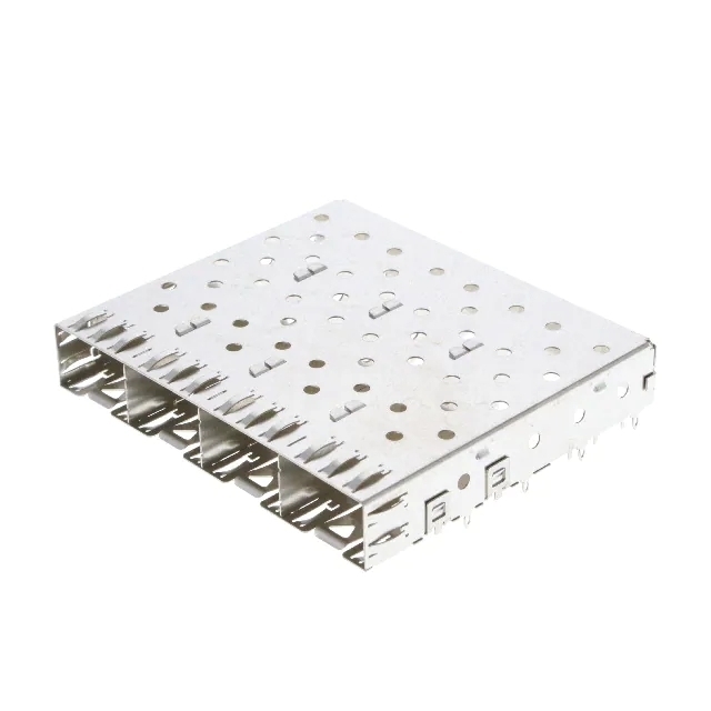 1658744-3 SFP 1X4 CAGE Assembly 4 Gb/s EMI Springs Through Hole Press-Fit Mount