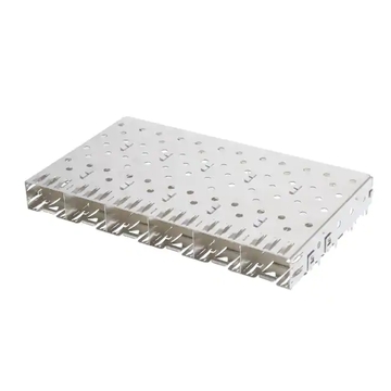 1761015-3 SFP Cage 1X6 Port 4 Gb/s Through Hole Press-Fit Right Angle