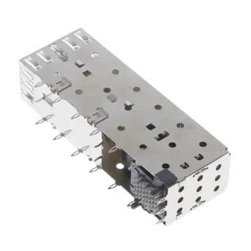 مجموعة قفص SFP TE 1658859-2، منفذان × منفذ واحد مع موصل مدمج، سرعة 4 جيجابت/ثانية