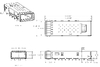 TE 2317434-1 SFP+ CAGE 16 Gb/s Through Hole Press-Fit Mount thumb image 2