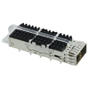 TE 2170705-4 ZQSFP+ Cage With Heat Sink Press-Fit Through Hole Right Angle thumb image 1