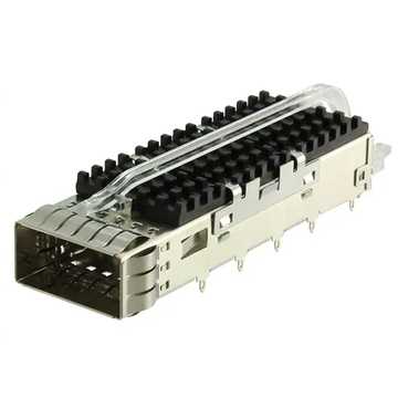 TE 2170705-7 ZQSFP+ Cage With Heat Sink 28 Gb/s With Lightpipe