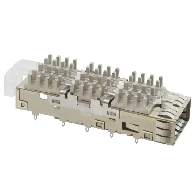 1888971-1 TE QSFP+ Cage With Heat Sink 14 Gb/s  Included Lightpipe