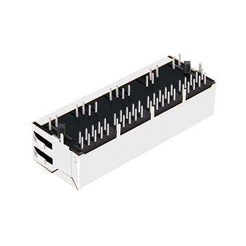 LPJM46938AENL-2 2.5G Base-T 1x4 Port Ethernet RJ45 Connector Tab Down Green/Yellow LED image 5