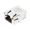 LPJK9461A97NL 10G Base-T Single Port Low Profile Magnetics RJ45 Magjack Tab Up Yellow/Green/Green LED thumb image 1