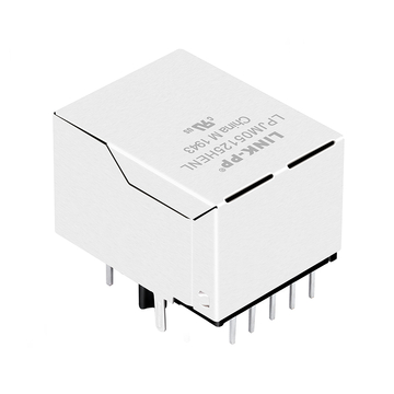 LPJM05125HENL 2.5g base-t poe+ rj45 magjack tab down green&yellow led image 3