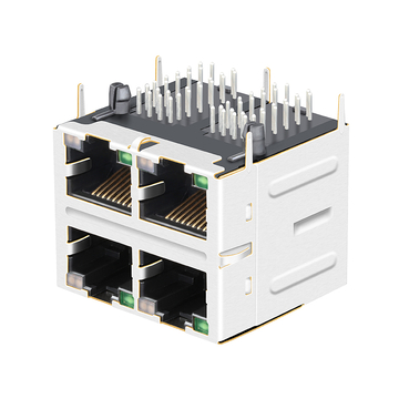 LPJM27549A92NL 10G Base-T 2x2 Port RJ45 MagJack Πράσινο/Πράσινο LED εικόνα 3