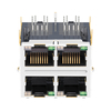 LPJM28549A92NL 10G Base-T 2x2 Port RJ45 أنثى موصلات أخضر/أخضر وأصفر LED صورة الإبهام 3