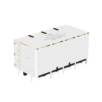 LPJM49029AWNL 2.5/5/10G Base-T 2x4 Puertos Magnéticos Conector RJ45 Verde/Verde Imagen LED 4