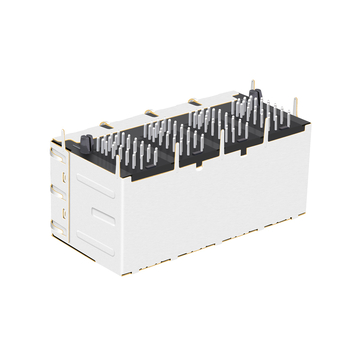 LPJM49029AWNL 2.5/5/10G Base-T 2x4 Puertos Magnéticos Conector RJ45 Verde/Verde Imagen LED 5