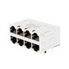 LPJM49030CNL 5G Base-T 2x4 Port POE RJ45 Connector With Integrated Magnetics Without Led thumb image 1