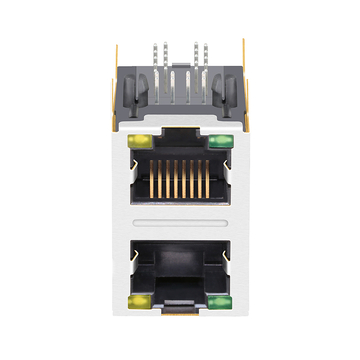LPJM17012BHNL Connettore femmina RJ45 10G Base-T 2x1 con magneti integrati e LED verde/giallo (immagine 2)