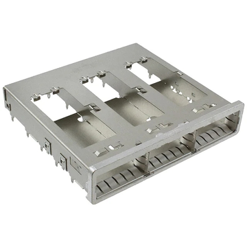 TE 2173238-1 TE ZQSFP+ Cage Assembly 1 x 3 Port Press-Fit Through Hole