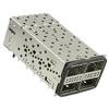 TE 2214574-4 QSFP+ Receptacle with Cage Ganged (2x2) Connector 152 (38 x 4) Position thumb image 1