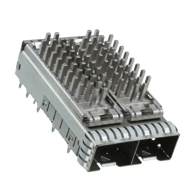 TE 2198230-3 SFP+ Cage Assembly 1 x 2 Port With Heat Sink 16 Gb/s