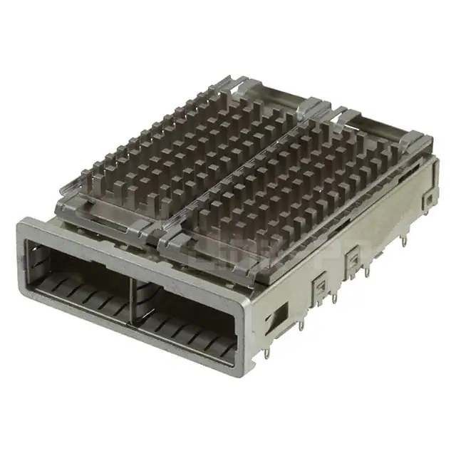TE 2227103-2 ZQSFP+ Cage Ganged (1 x 2) With Heat Sink 28 Gb/s
