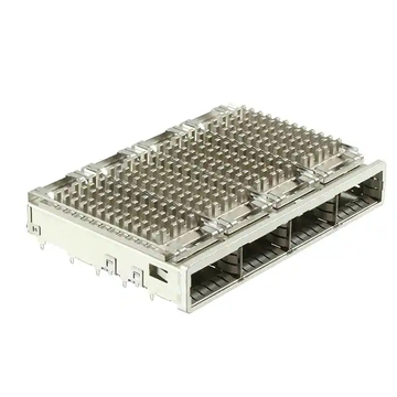 TE 2227249-2 ZQSFP+ Cage Ganged (1 x 4) With Heat Sink Connector 28 Gb/s