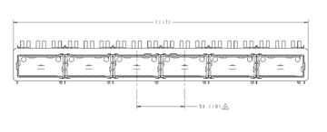 2143330-1 QSFP+ ケージ 1x6ポート ヒートシンク付き 14Gb/s スルーホール 画像2