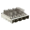2149730-4 SFP+ Cage 1x4 Port With Heat Sink 16 Gb/s Press-Fit Through Hole thumb image 1