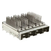 TE 2149730-4 SFP+ Cage 1x4 Port With Heat Sink 16 Gb/s Press-Fit Through Hole thumb image 1