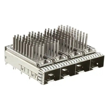 2149730-4 SFP+ Cage 1x4 Port With Heat Sink 16 Gb/s Press-Fit Through Hole