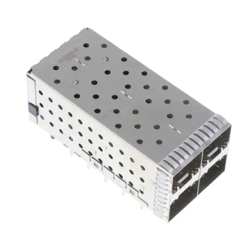 TE 2007637-8 SFP+ Receptacle With Cage Ganged (2x2) Connector 16 Gb/s