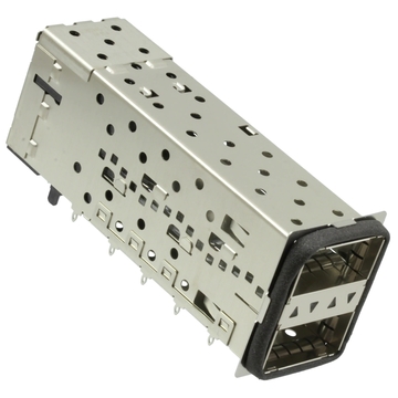 2085945-3 QSFP+ Cage Assembly 2x1 Port With Integrated Connector Included Lightpipe