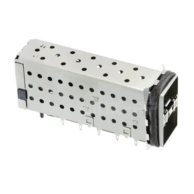 2007538-5 SFP+ Cage Assembly 2x1 Port With Integrated Connector 16 Gb/s Included Lightpipe