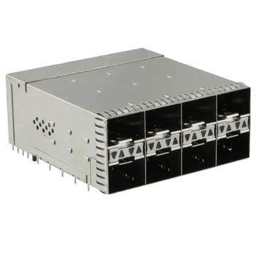 2180324-6 zSFP+ Cage Assembly 2x4 Port with Integrated Connector Included Lightpipe