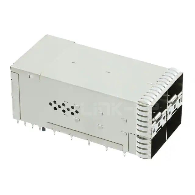 1-2198325-9 zSFP+ Cage Assembly 2x2 Port With Connector Included Lightpipe External Springs