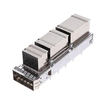2342934-3 QSFP-DD-Käfig 1x1 Port mit Kühlkörperanschluss, Presspassung durch Durchgangsloch