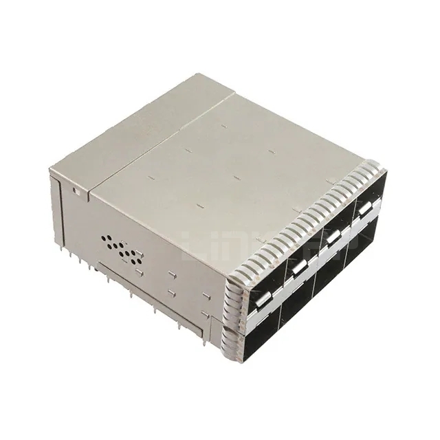 TE 2339978-5 zSFP+ Cage Assembly 2x4 Port With Connector 56 Gb/s EMI Springs