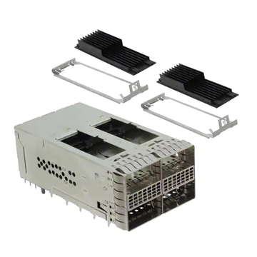2299870-3 TE ZQSFP+ Receptáculo com gaiola agrupada (2x2) com conector de dissipador de calor encaixado por pressão