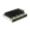 TE 2170785-6 ZQSFP+ Cage Ganged (1 x 4) with Heat Sink Connector Included Lightpipe Elastomeric Gasket thumb image 1