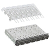TE 2007169-1 SFP+ Cage Ganged (1 x 6) Connector Included Lightpipe TE Pluggable Connectors Cages thumb image 1