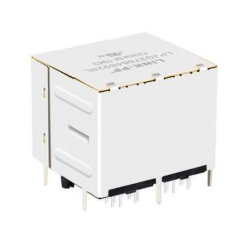 LPJG27664B92NL 1000 μαγνητικοί συνδετήρες RJ45 2x2 θυρών Base-T με εικόνα 5 πράσινων/πράσινων και κίτρινων LED