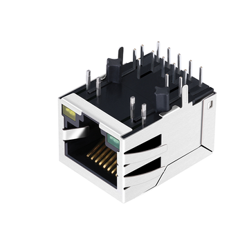 LPJG4926GENL 1000 Base-T シングルポート POE+ RJ45 メスコネクタ タブダウン 緑/黄 LED 画像 2