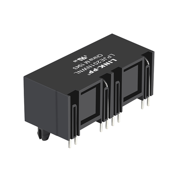 LPJE201NWNL RJ45 1X2 modulaire jack zonder geïntegreerde magneten. Lipje omhoog. Groen/groene LED-afbeelding 4.