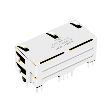 LPJE201AHNL Tab UP Groen/Geel LED 1X2 Poort RJ45 Modulaire Jack Zonder Geïntegreerde Magneten afbeelding 3