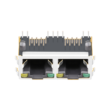LPJE201AHNL Tab UP Groen/Geel LED 1X2 Poort RJ45 Modulaire Jack Zonder Geïntegreerde Magneten afbeelding 4