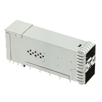 1-2198318-9 TE zSFP+-Buchse mit Cage-Gang-Anschluss (2x1), externe Federn im Lieferumfang enthalten, Lichtleiter