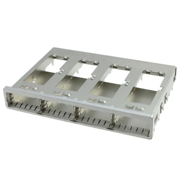 TE 2007667-1 QSFP+ Cage Ganged (1x4) Steckverbinder, 14 Gbit/s, Presspassung, Durchgangsloch