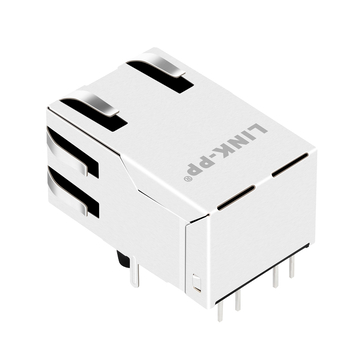 LPJG17420AHNL 1000 Base-T Tab Up Πράσινο/Κίτρινο LED Θηλυκό βύσμα RJ45 μονής θύρας εικόνα 4