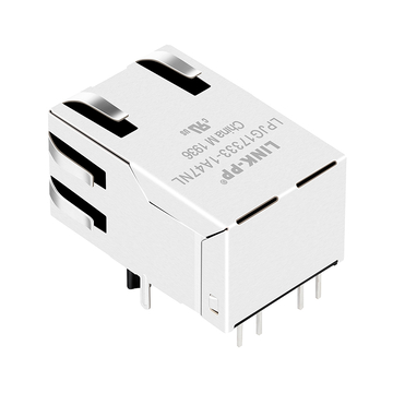 LPJG17333-1A47NL 1000 Base-T Magnetic RJ45 Connector Tab Up With Yellow&Green/Yellow&Green Led image 3