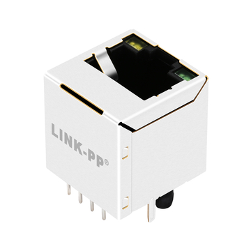 LPJD4743BDNL 1000 베이스-T 수직 RJ45 암 커넥터 (노란색/녹색 LED) 이미지 5