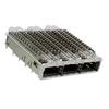 TE 2057042-5 QSFP+ Cage Ganged (1 x 3) with Heat Sink Connector Included Lightpipe thumb image 1