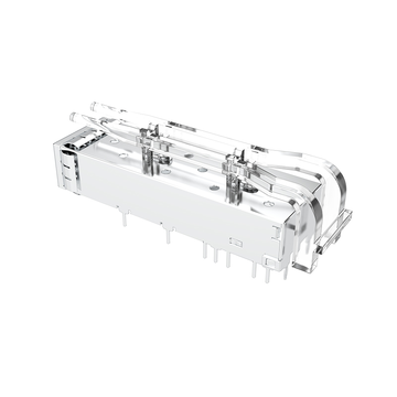 LINK-PP LP11BCS2201 1x1 Port SFP+ Cage With Light pipe Through Hole Press-Fit image 2