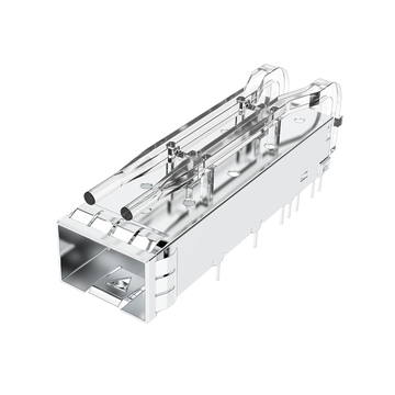 LINK-PP LP11BCS2301 SFP+ Cage 1x1 Port With Light pipe Through Hole Right Angle